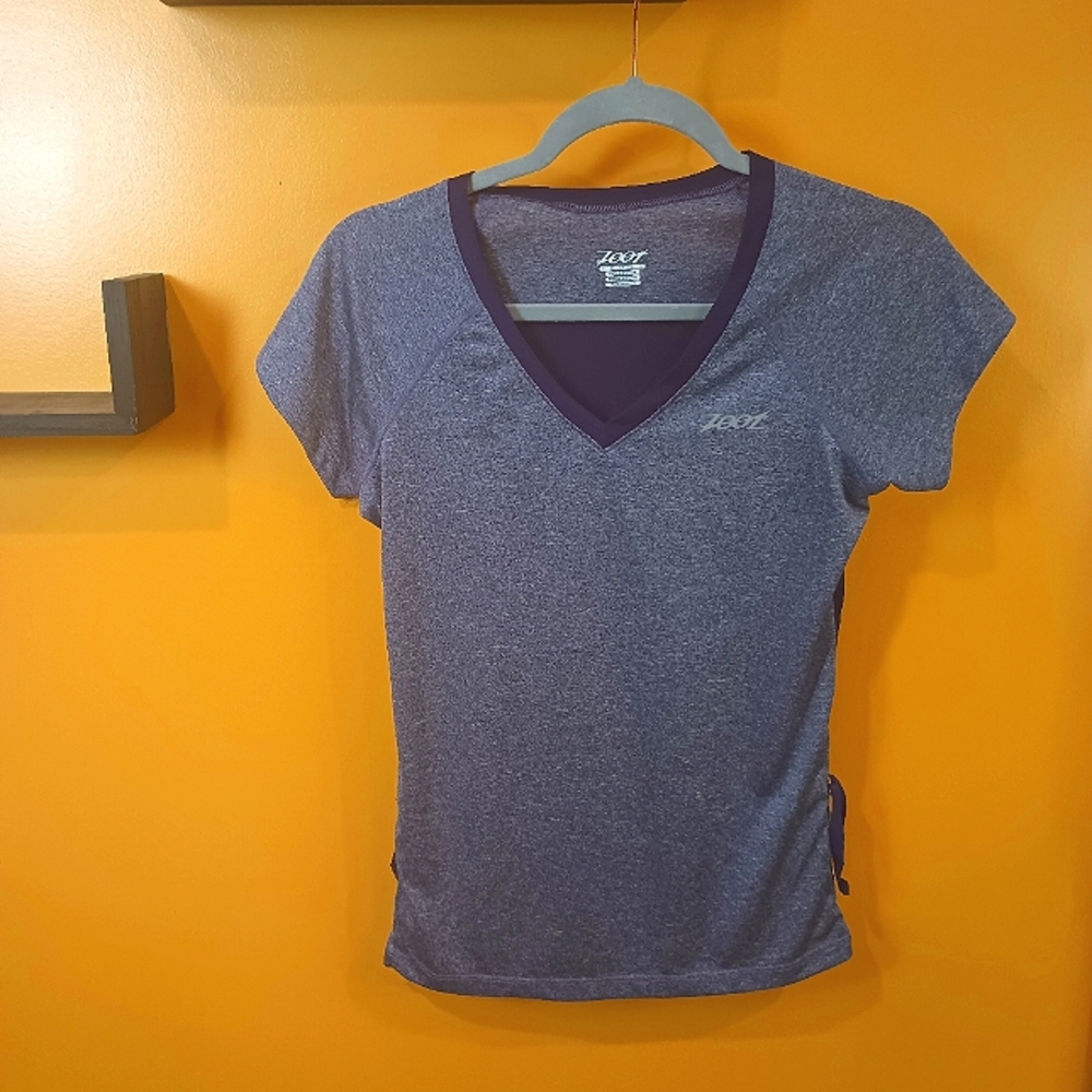 Zoot Purple Short Sleeve V-Neck T-shirt Size S